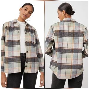 Rails Tripp Button Down Shirt Jacket Mint Multi Size XS